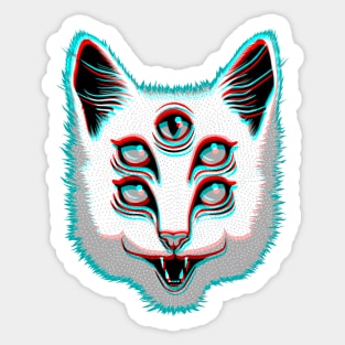 Pussy Glitch Sticker